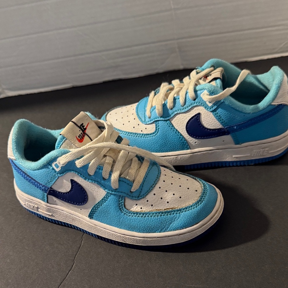 Nike Kids Low-Top Sneakers Turquoise Navy White